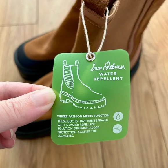 Sam Edelman Lug Sole Water-repellent Boots - Picture 4 of 5